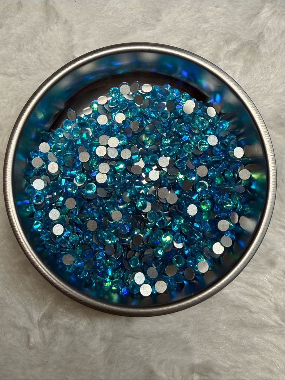 Aquamarine AB Flatback Rhinestones SS20